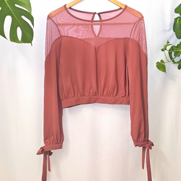 Charlotte Russe Tops - Charlotte Russe Rose Pink Blouse Top Size S